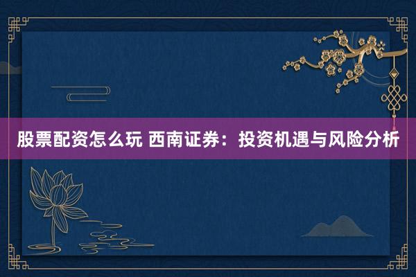 股票配资怎么玩 西南证券：投资机遇与风险分析