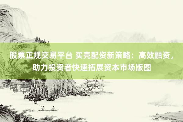 股票正规交易平台 买壳配资新策略：高效融资，助力投资者快速拓展资本市场版图