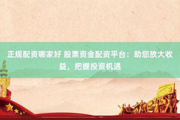 正规配资哪家好 股票资金配资平台：助您放大收益，把握投资机遇